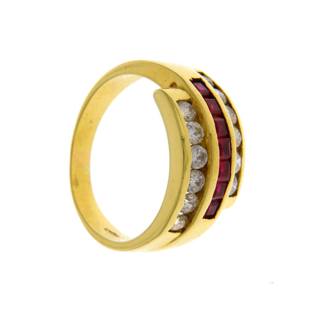 Anello Fascia Tripla Riviera