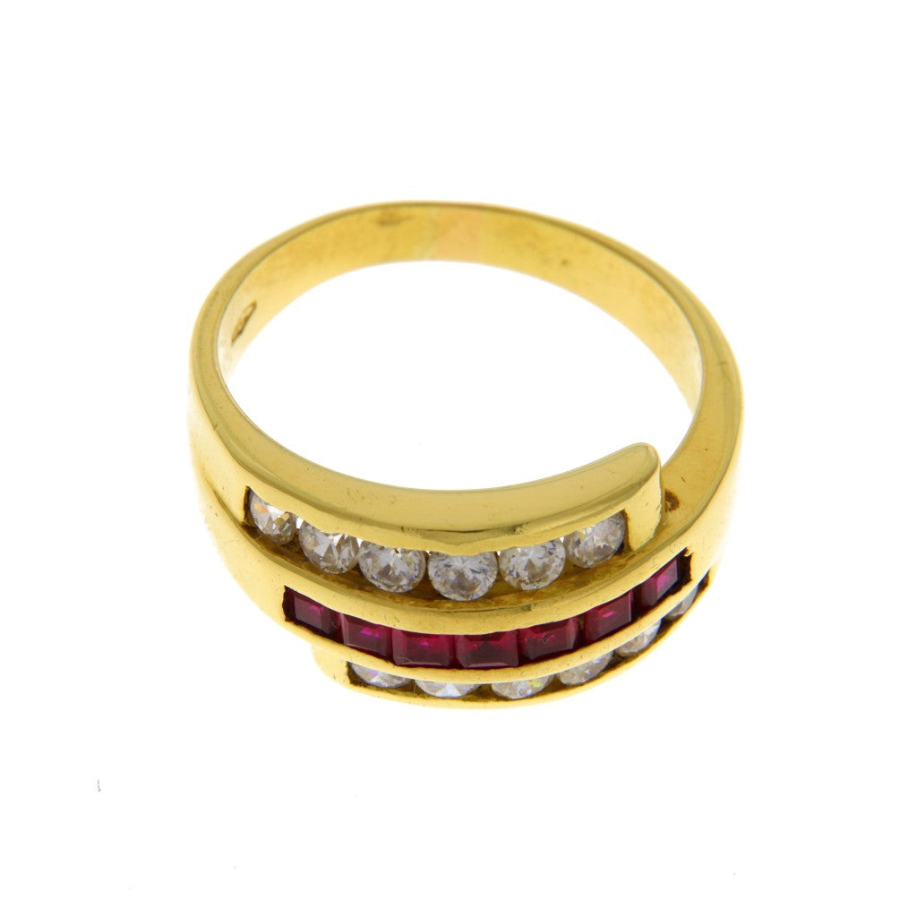 Anello Fascia Tripla Riviera