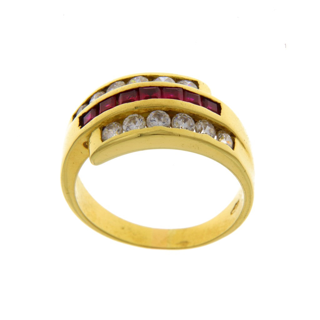 Anello Fascia Tripla Riviera