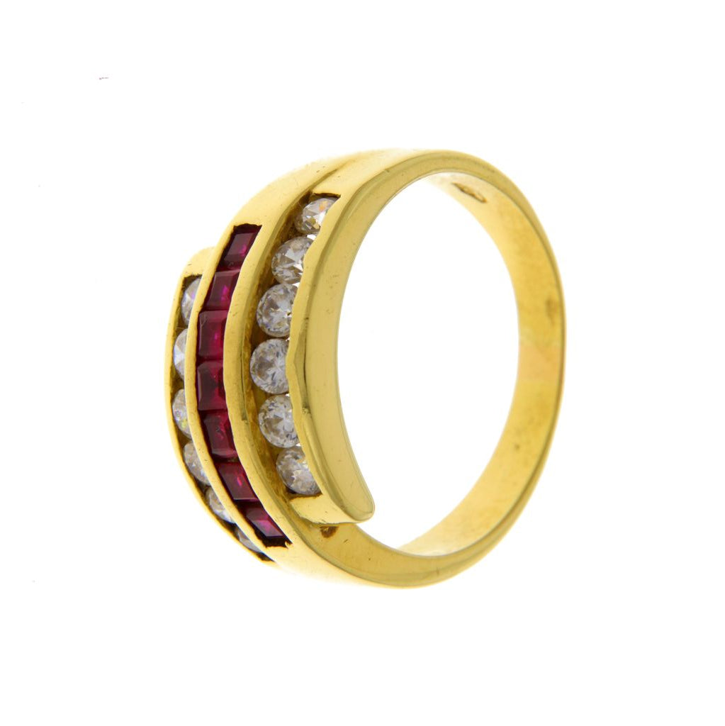 Anello Fascia Tripla Riviera