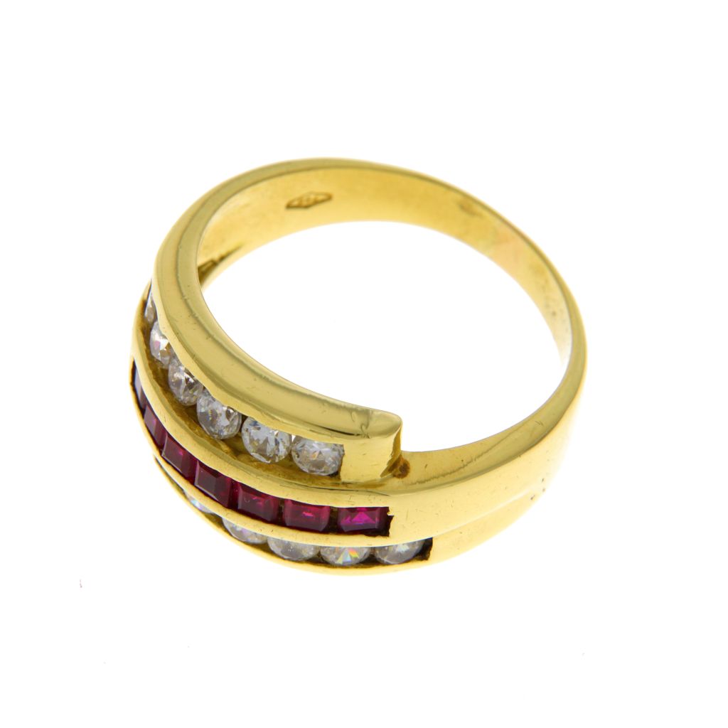 Anello Fascia Tripla Riviera