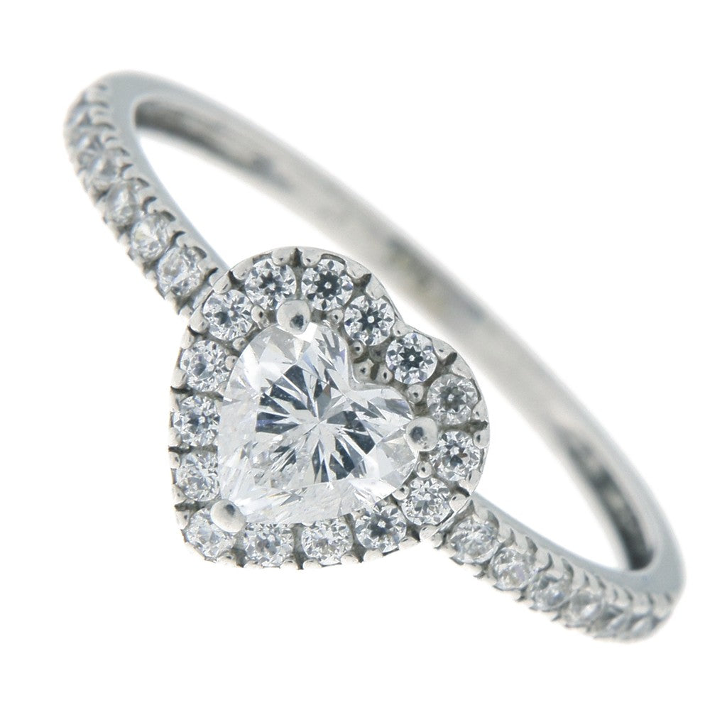 Anello Cuore con Zirconi