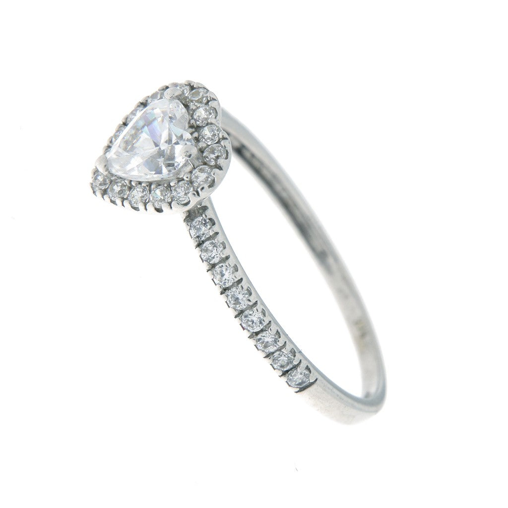 Anello Cuore con Zirconi