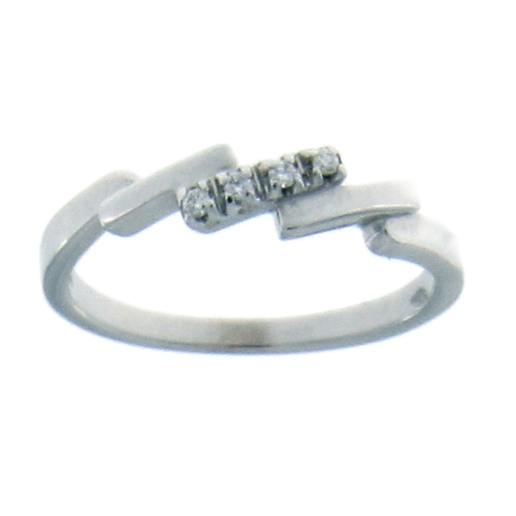 Anello Trilogy con Diamanti da 0,03 CT