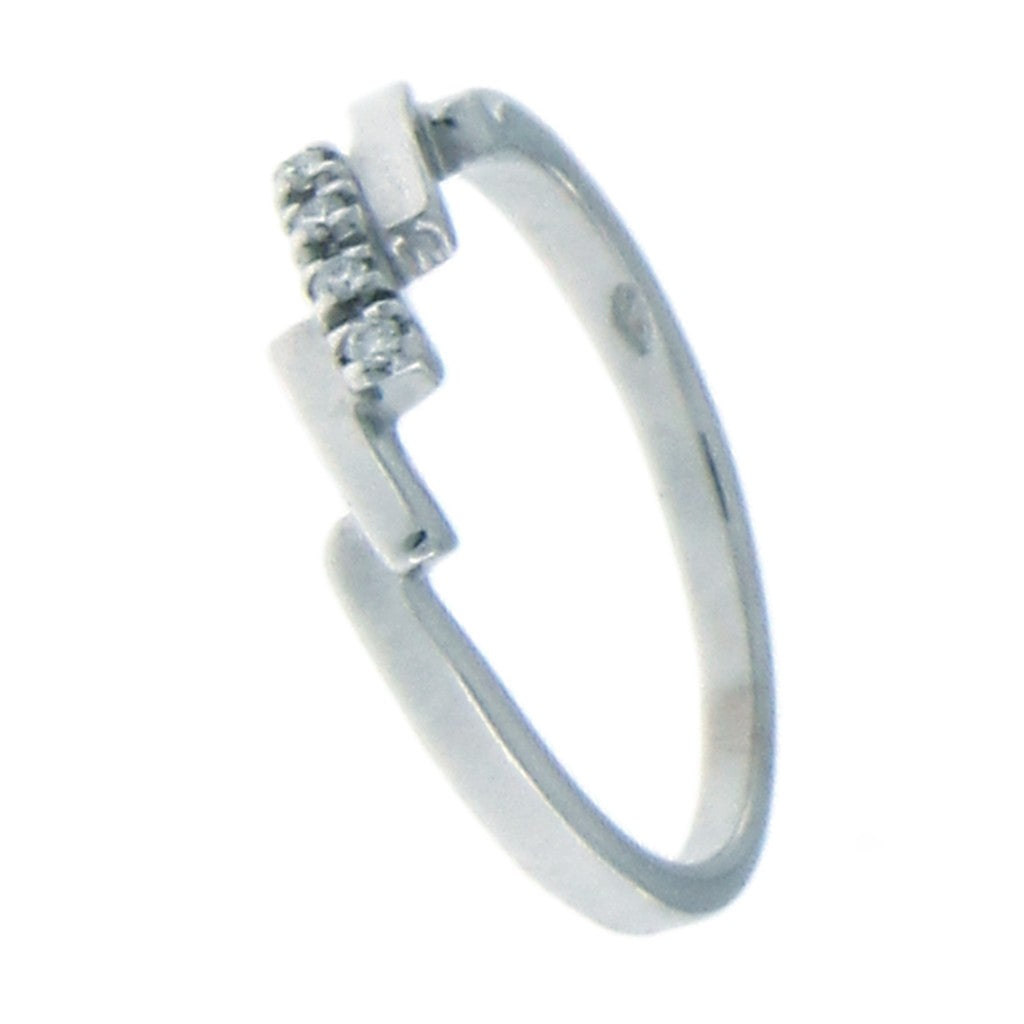 Anello Trilogy con Diamanti da 0,03 CT