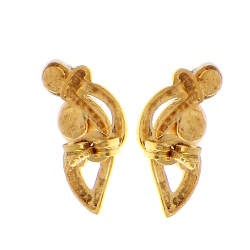 Orecchini Fantasia con Doppia Perla