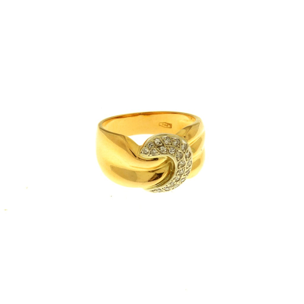 Anello Fascia con Diamanti