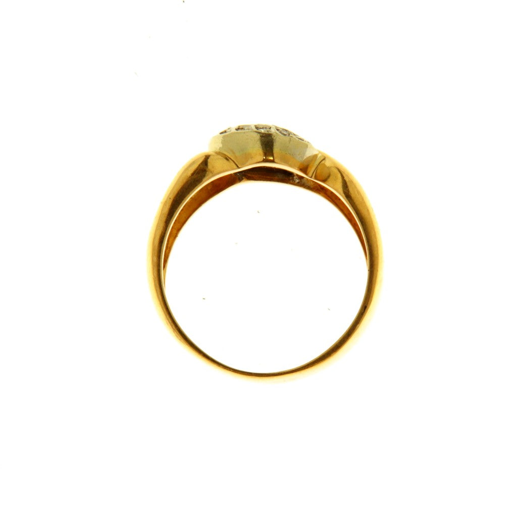 Anello Fascia con Diamanti