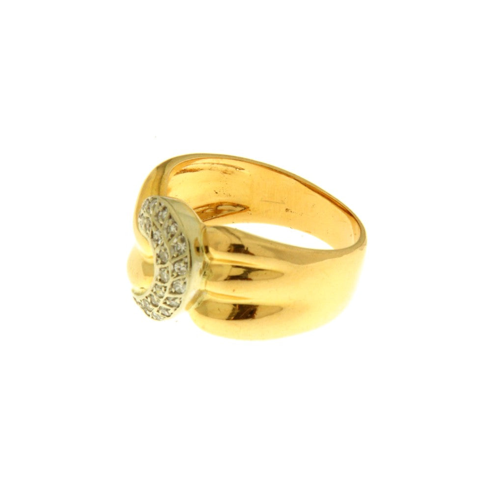 Anello Fascia con Diamanti