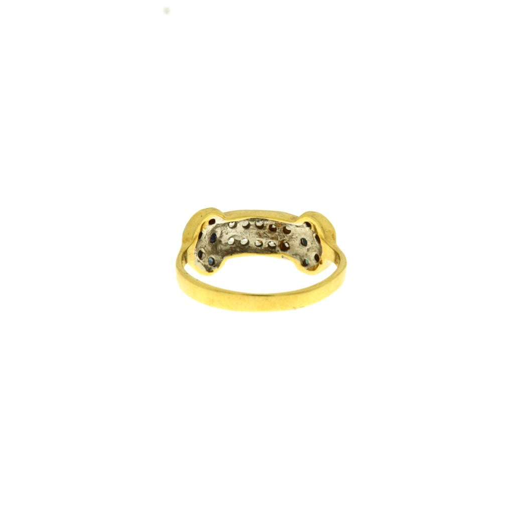 Anello Doppia Riviera Nera e Bianca