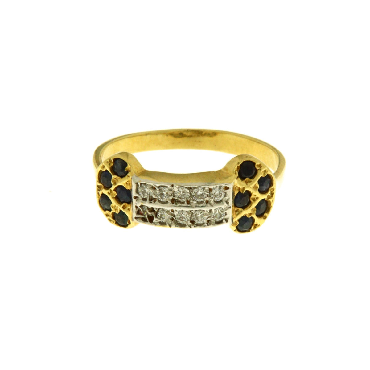 Anello Doppia Riviera Nera e Bianca