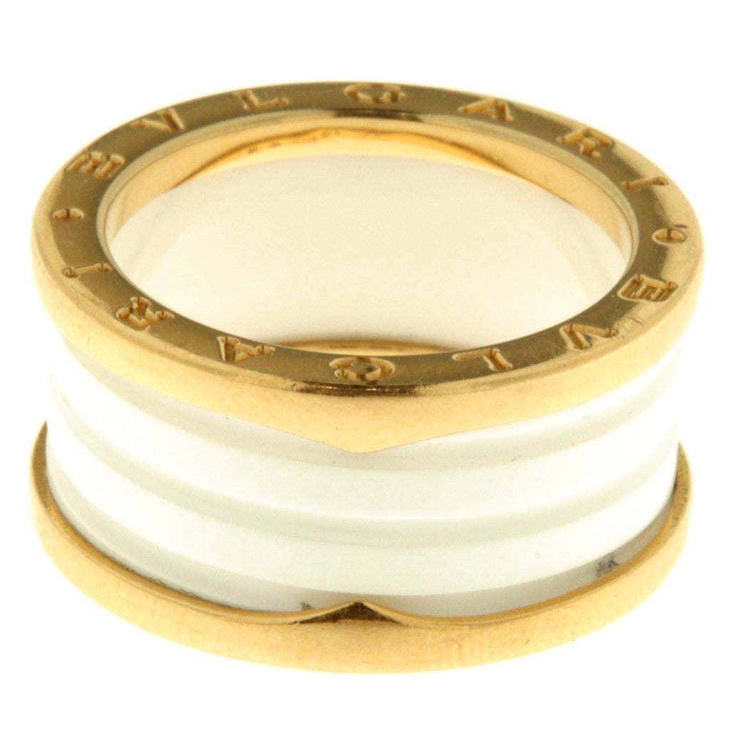 Bulgari Anello a Fascia B.Zero in Ceramica