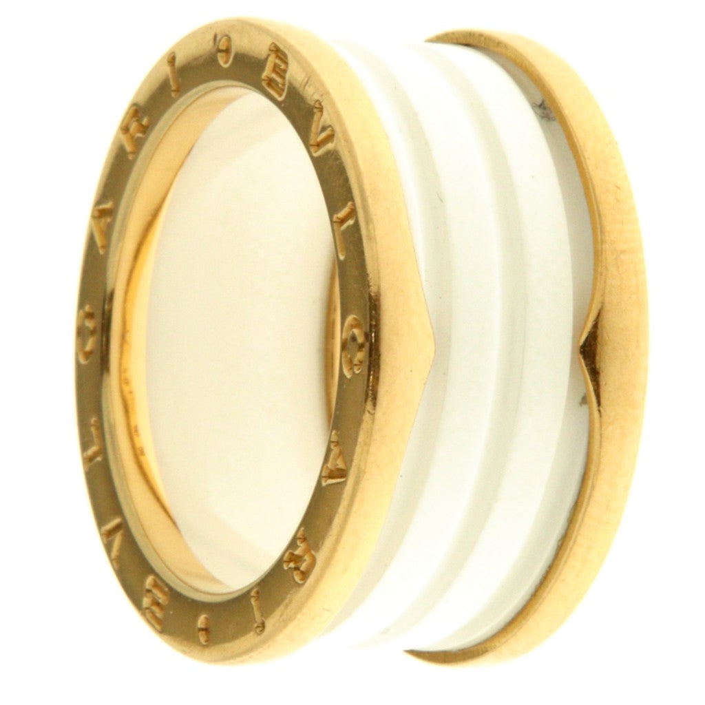 Bulgari Anello a Fascia B.Zero in Ceramica