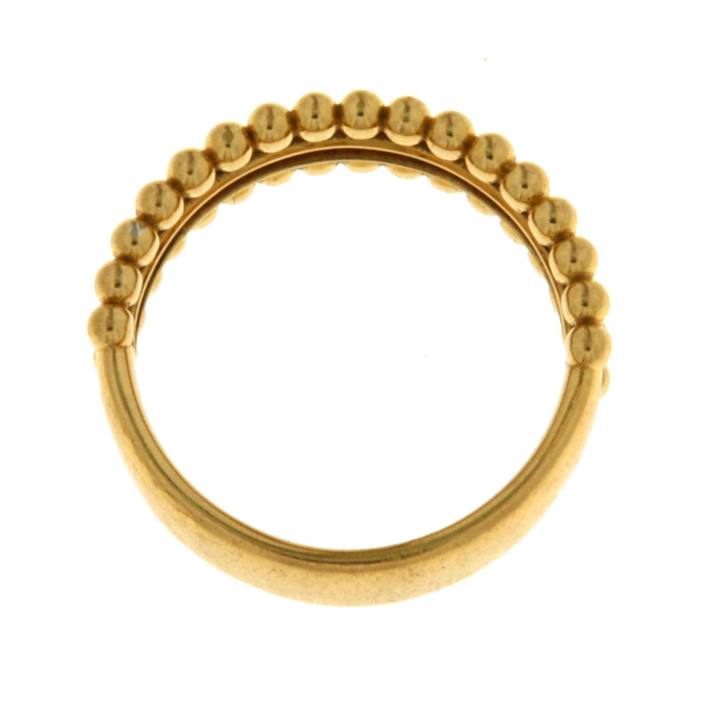 Anello Fascia Pietre Bianche