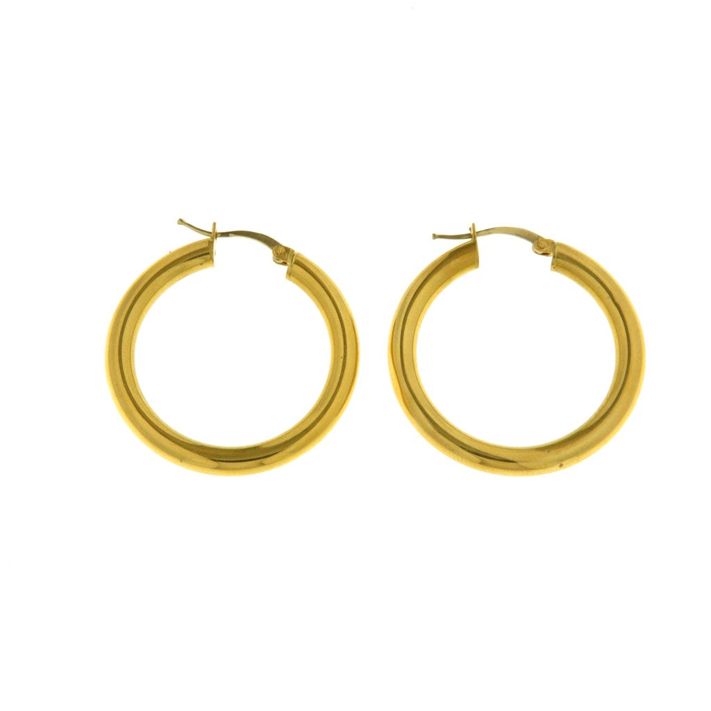 Orecchini a Cerchio Liscio