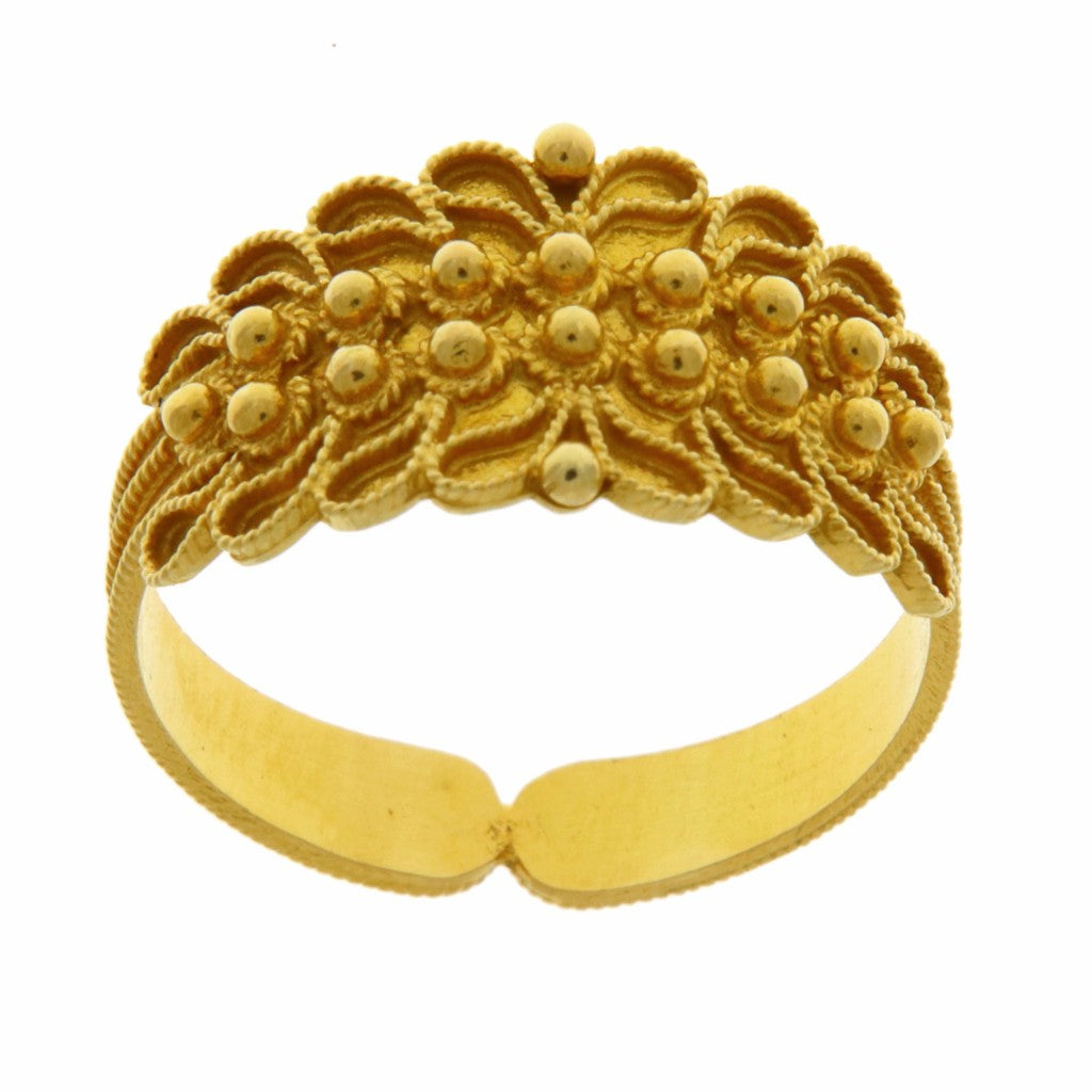 Anello Fede Sarda Campidanese a 2 File