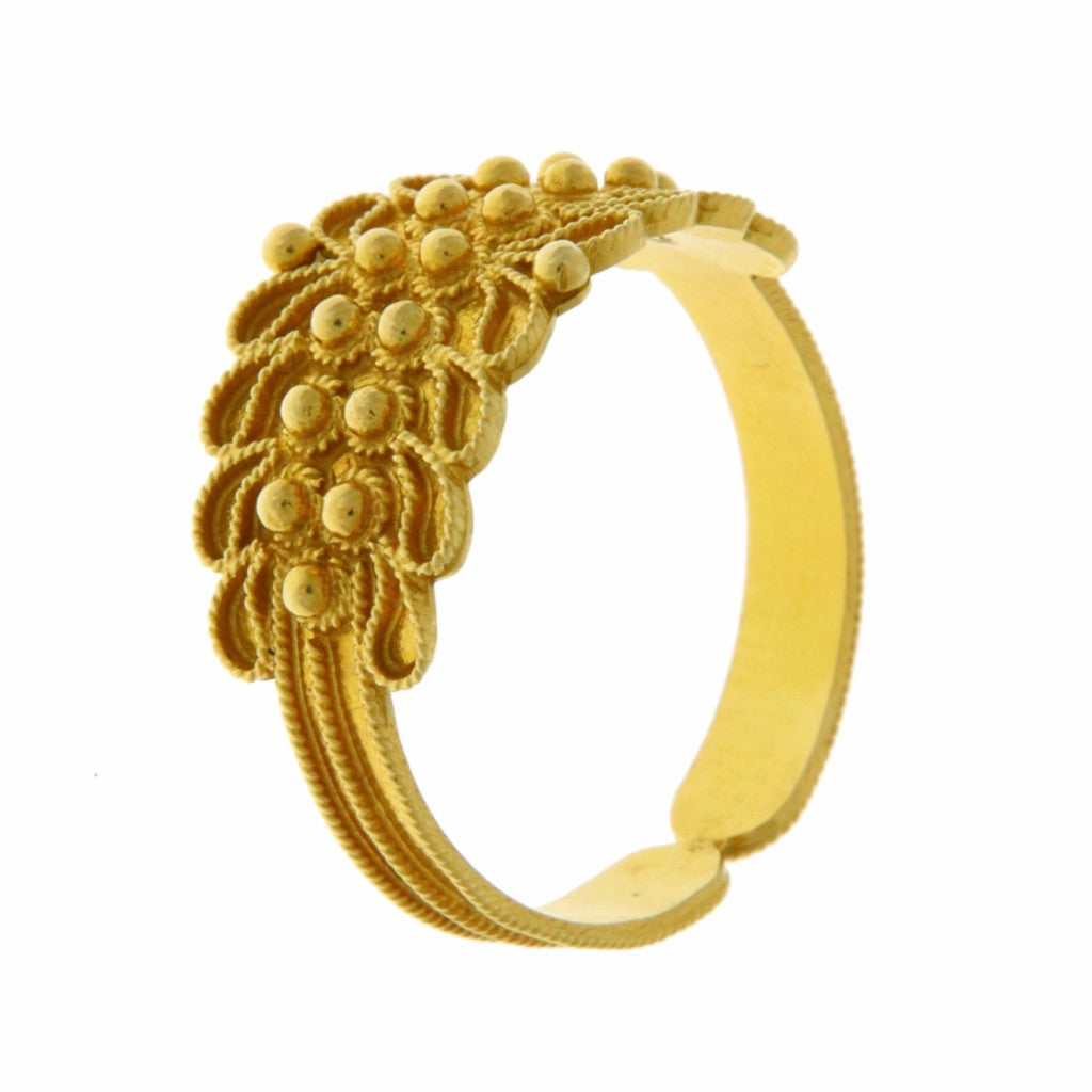 Anello Fede Sarda Campidanese a 2 File