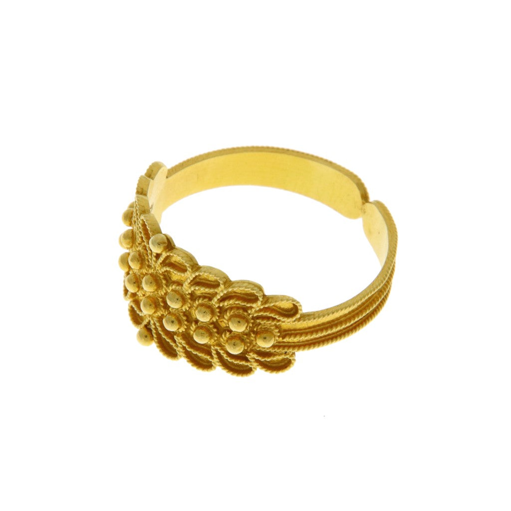 Anello Fede Sarda Campidanese a 2 File