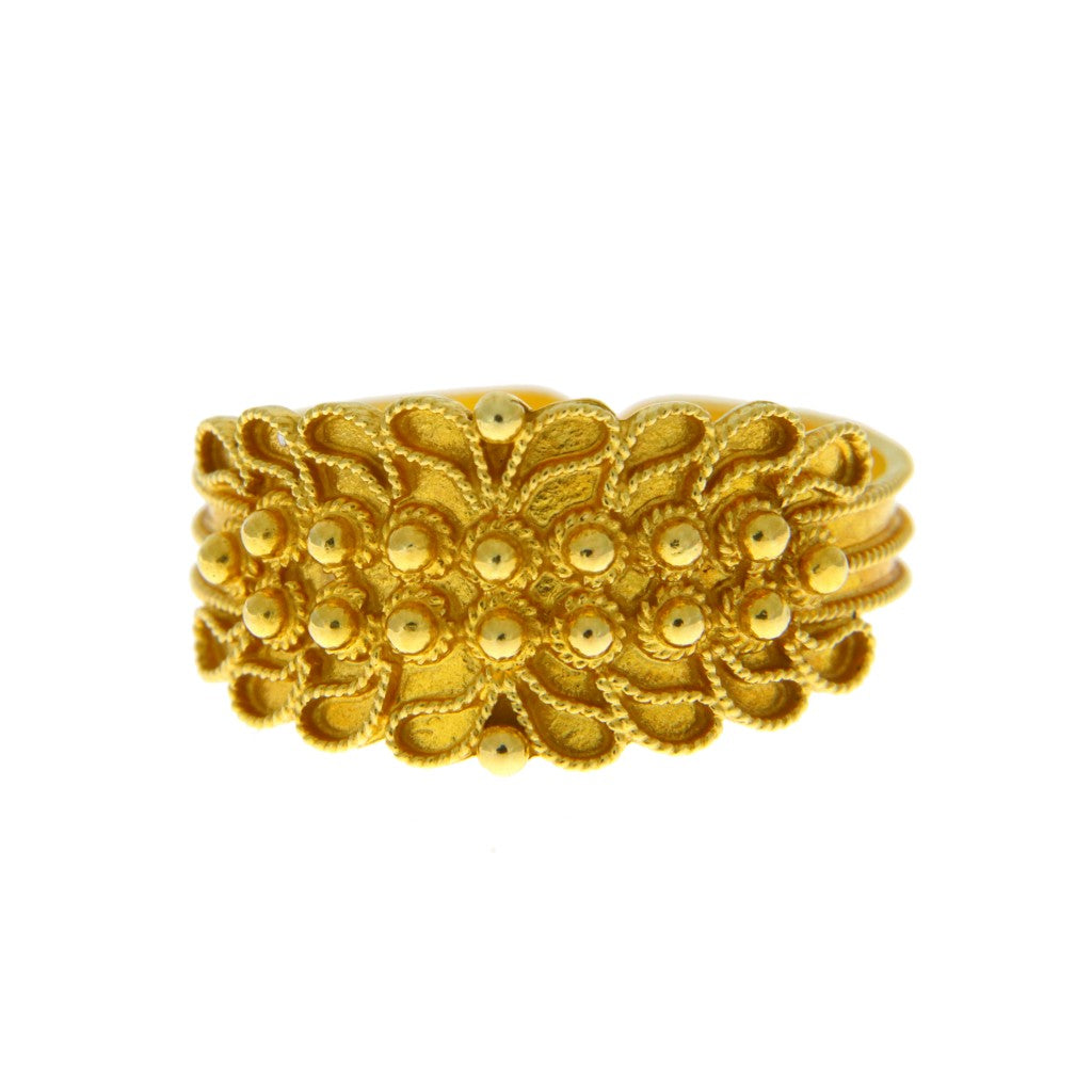 Anello Fede Sarda Campidanese a 2 File