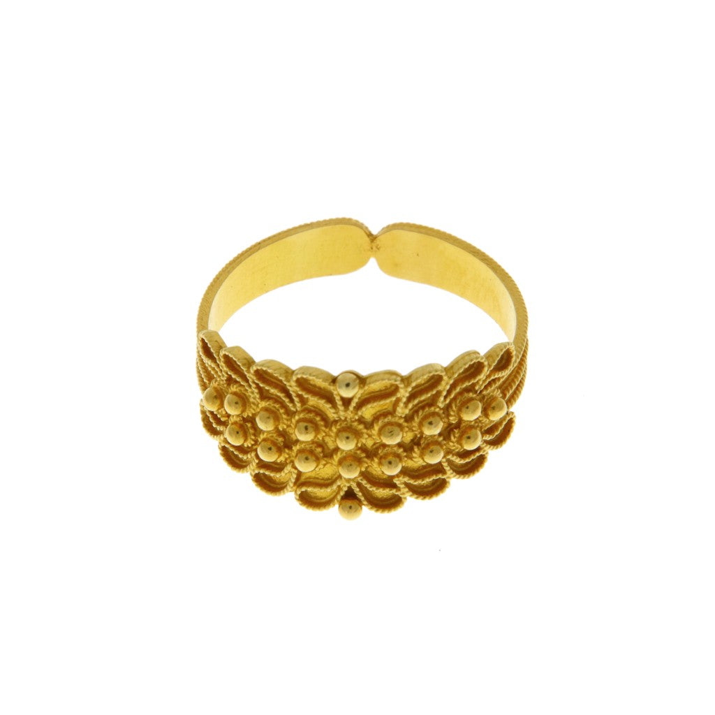 Anello Fede Sarda Campidanese a 2 File