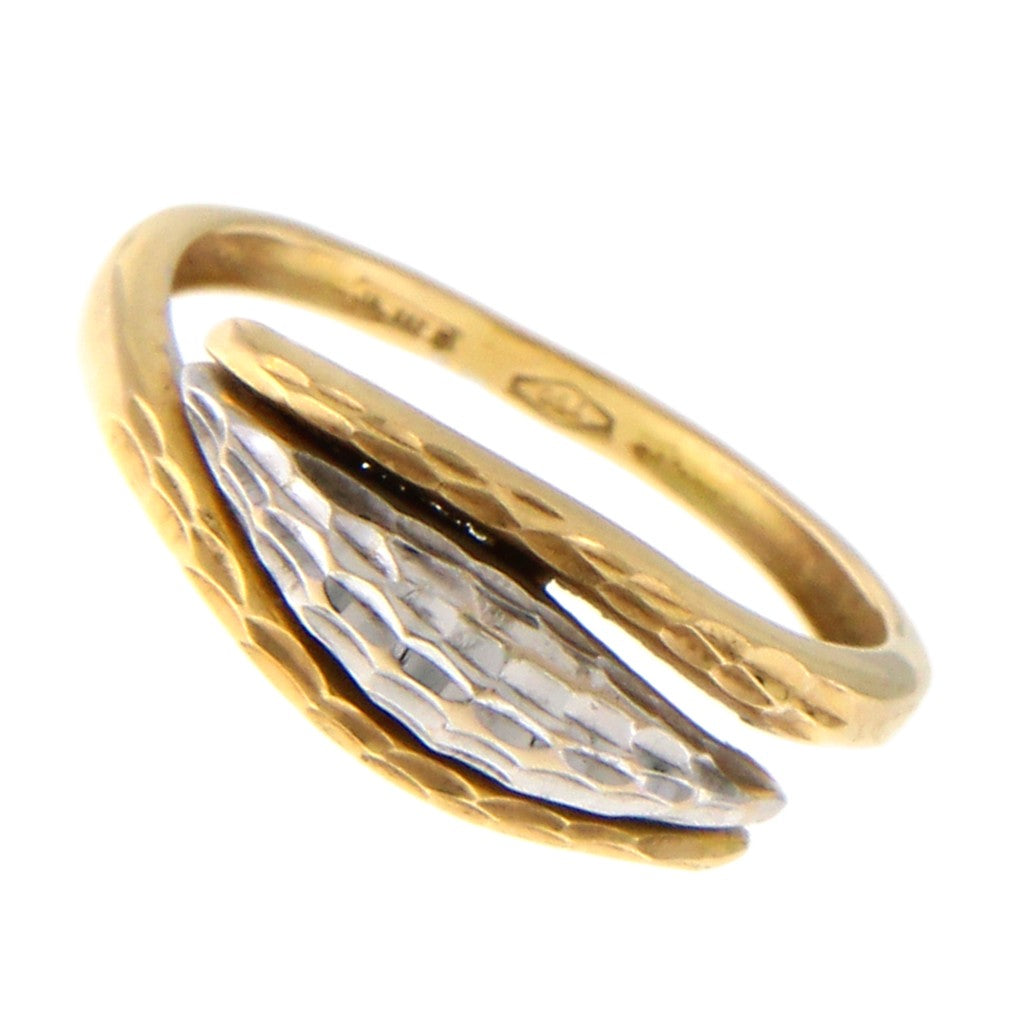 Anello Contrariè Due Ori