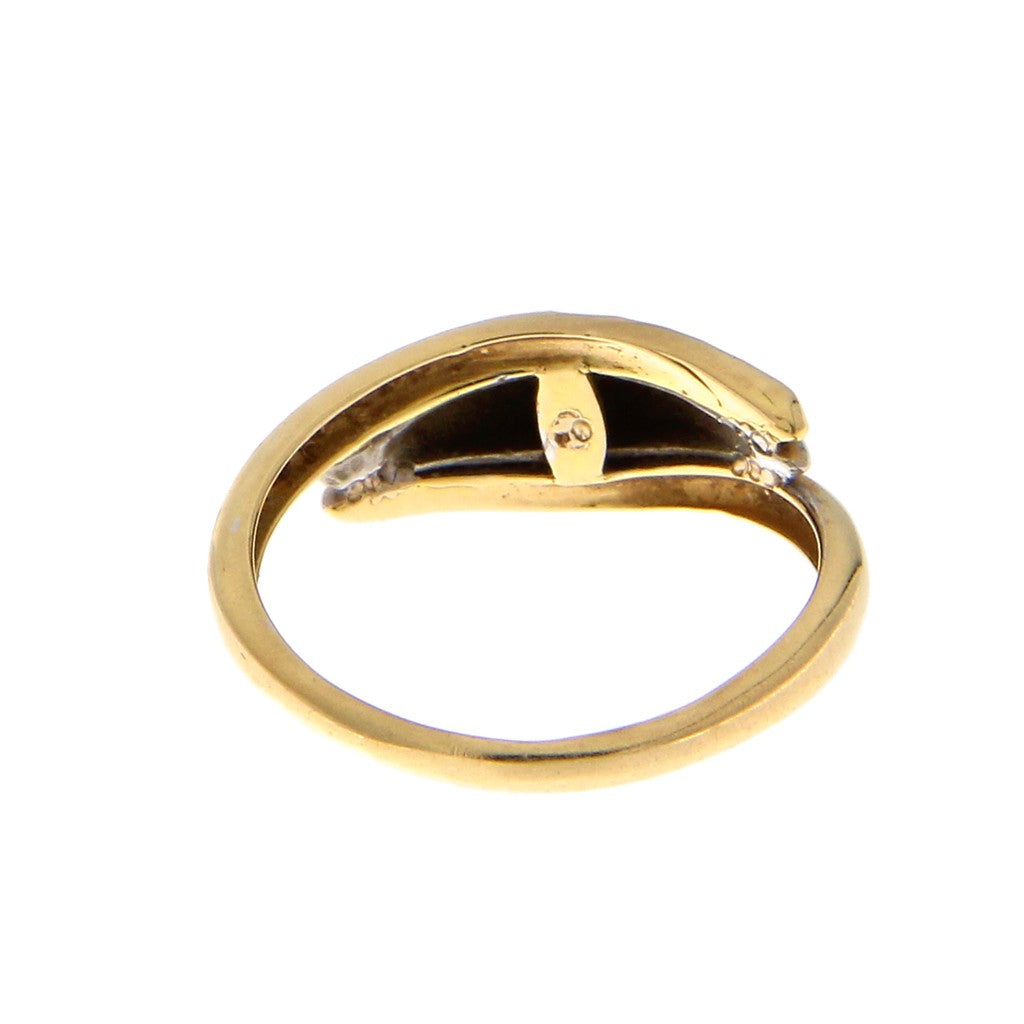 Anello Contrariè Due Ori