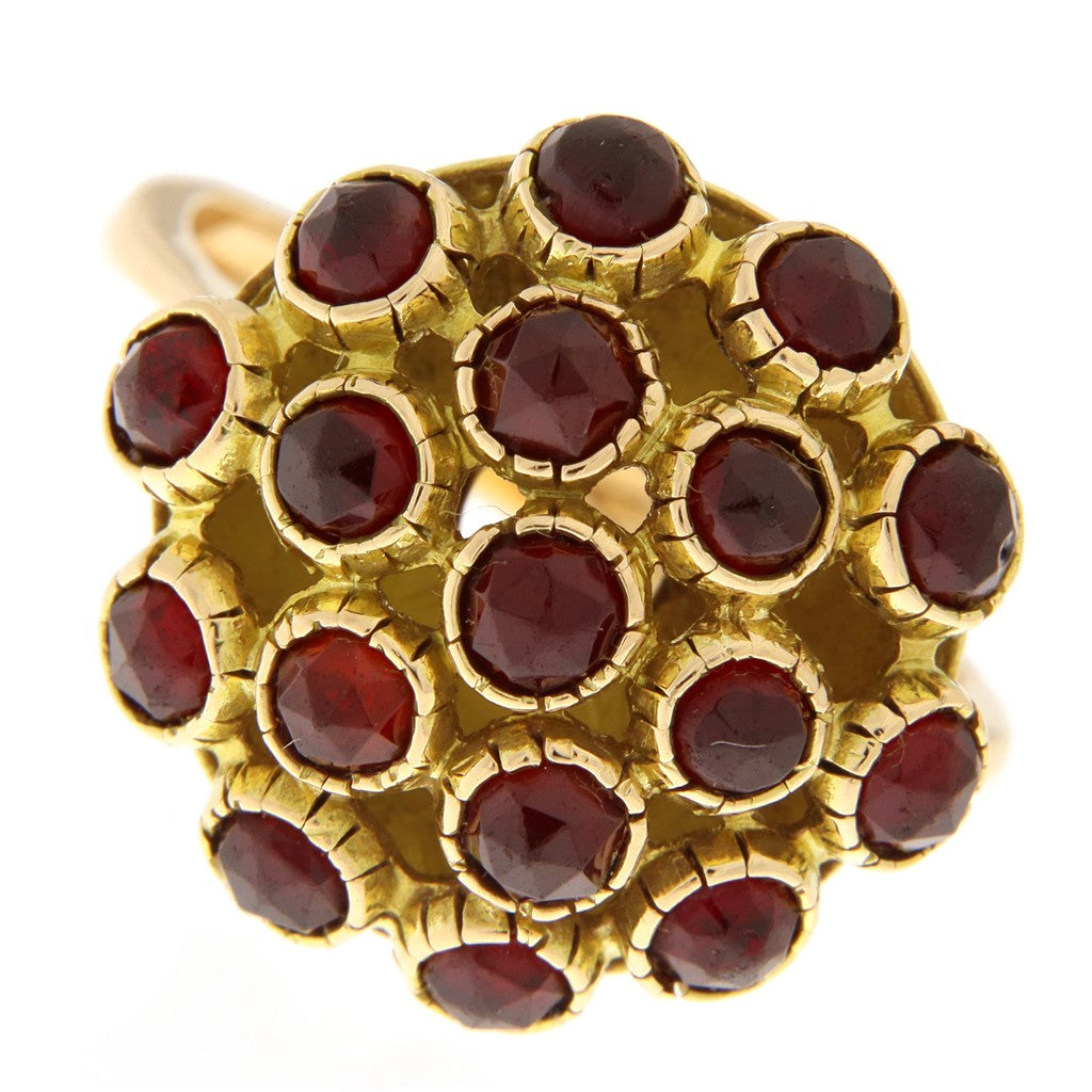 Anello Mora con Granati