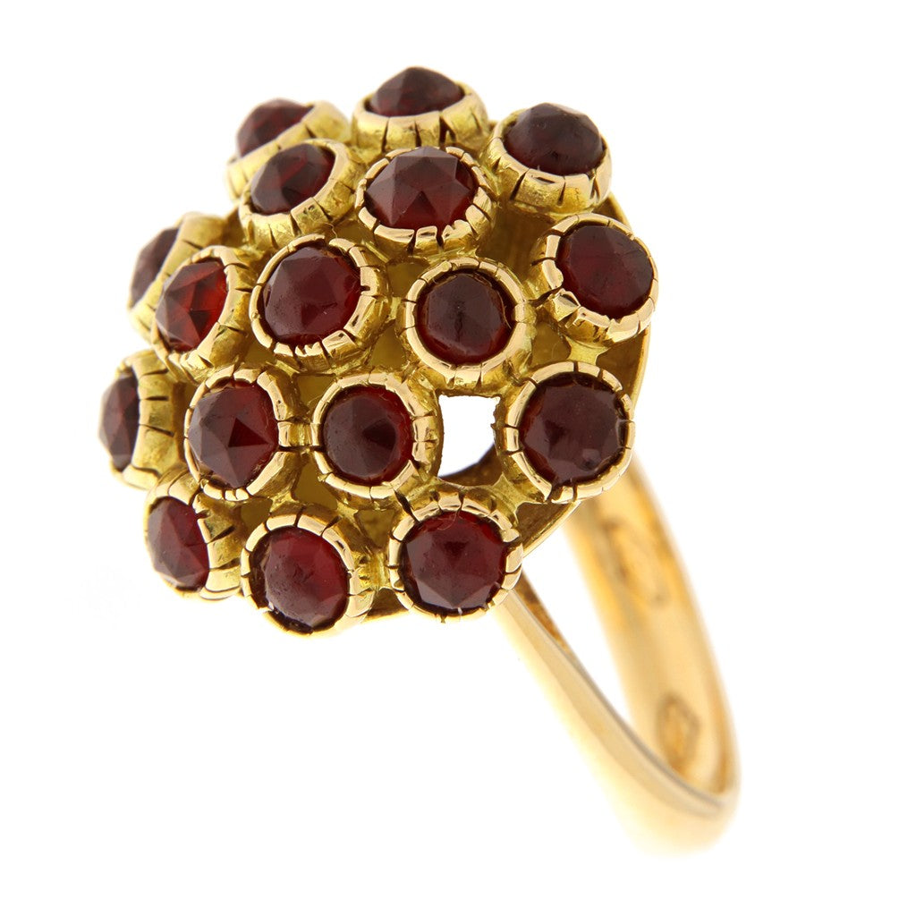 Anello Mora con Granati