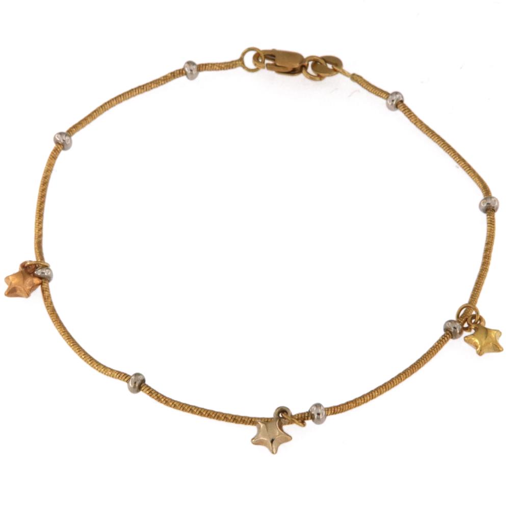 Bracciale Coda di Topo con Charms Stelle