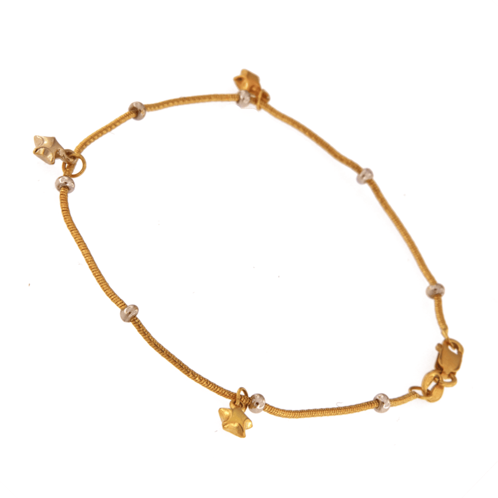 Bracciale Coda di Topo con Charms Stelle