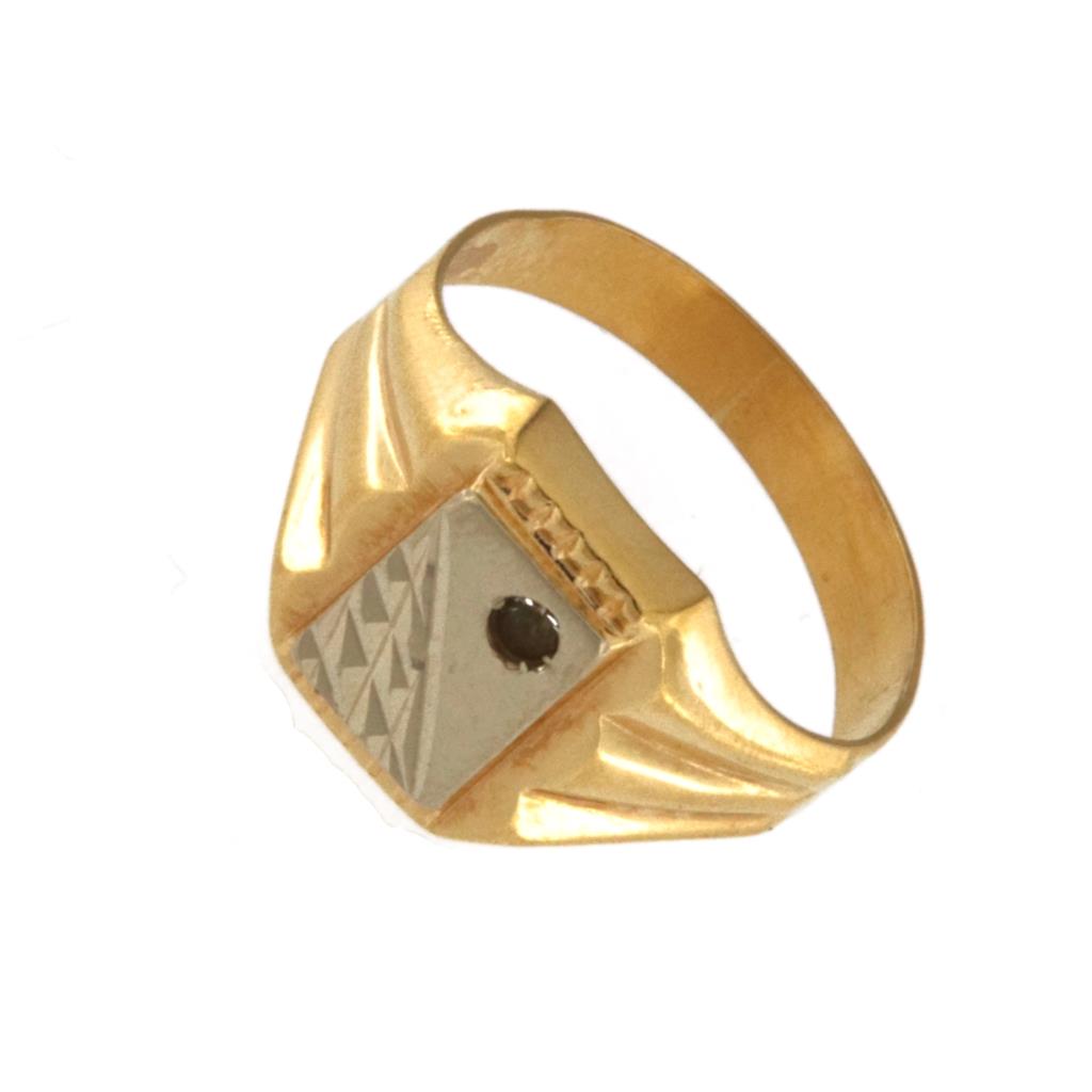 Anello Sigillo Due Ori