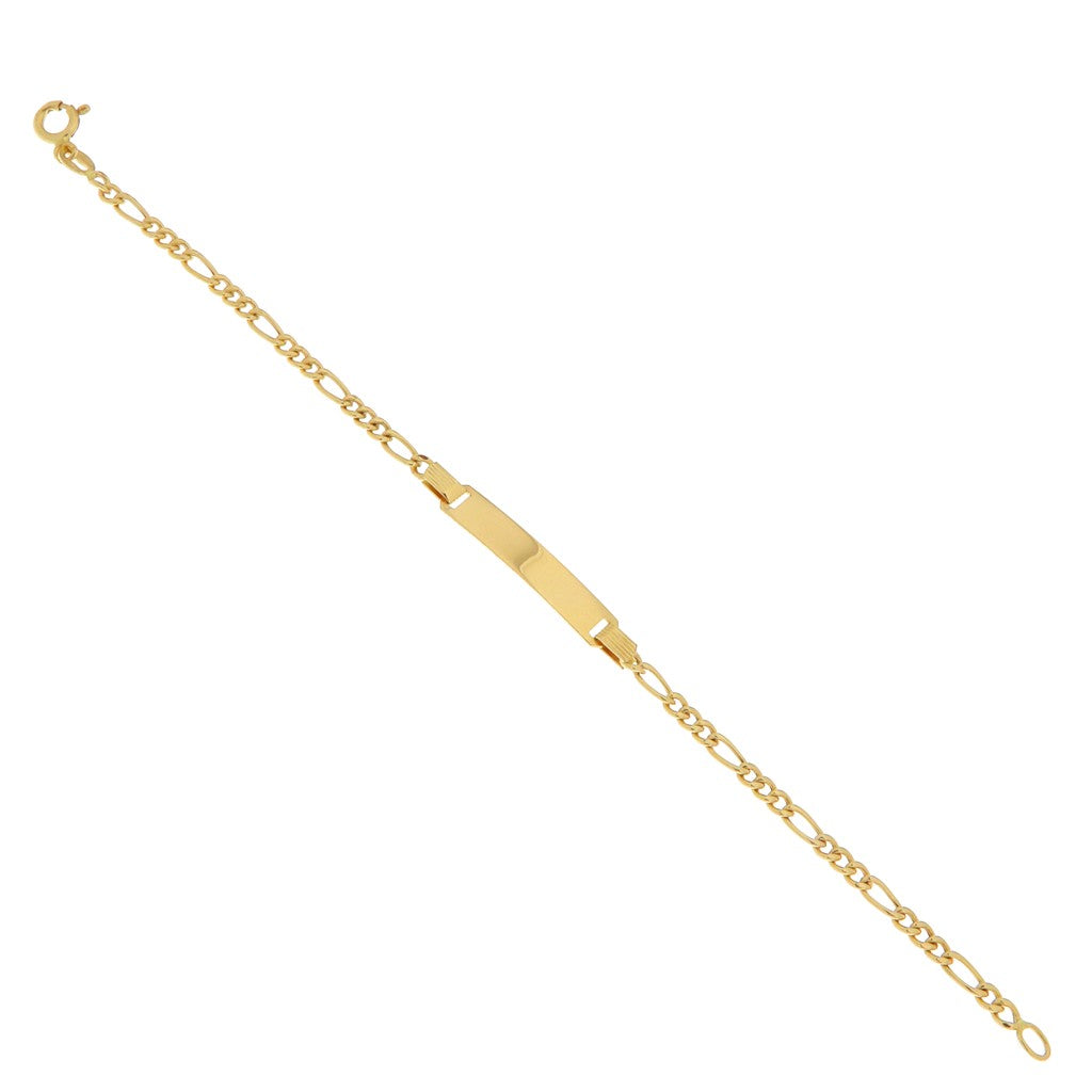 Bracciale Grumetta Alternata con Targhetta