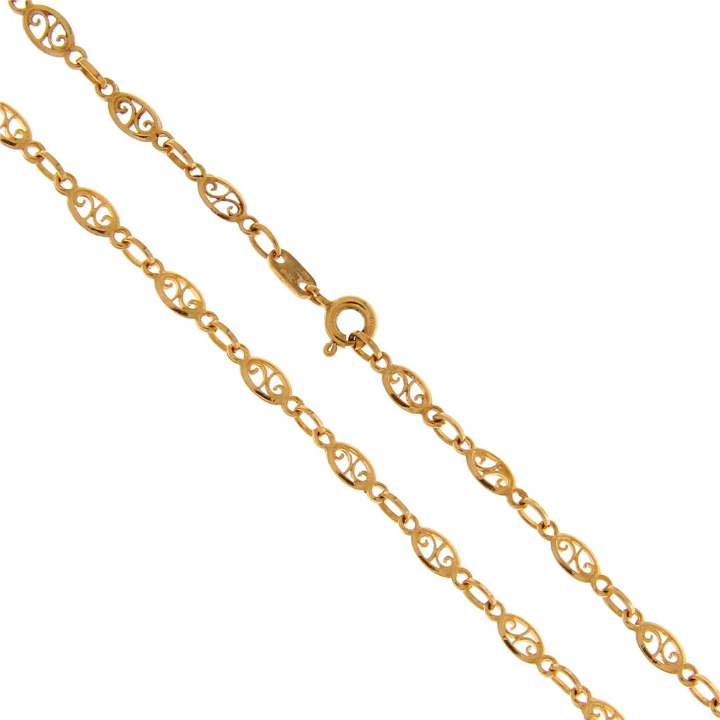 Collana Girocollo Ovali Lavorati