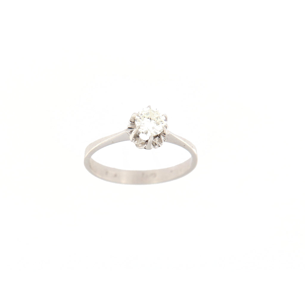 Anello Solitario con Diamante da 0,46 CT (Articolo non in Saldo)