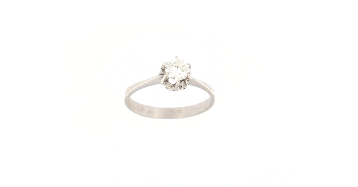 Anello Solitario con Diamante da 0,46 CT (Articolo non in Saldo)