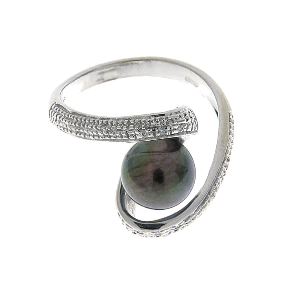 Anello Perla nera