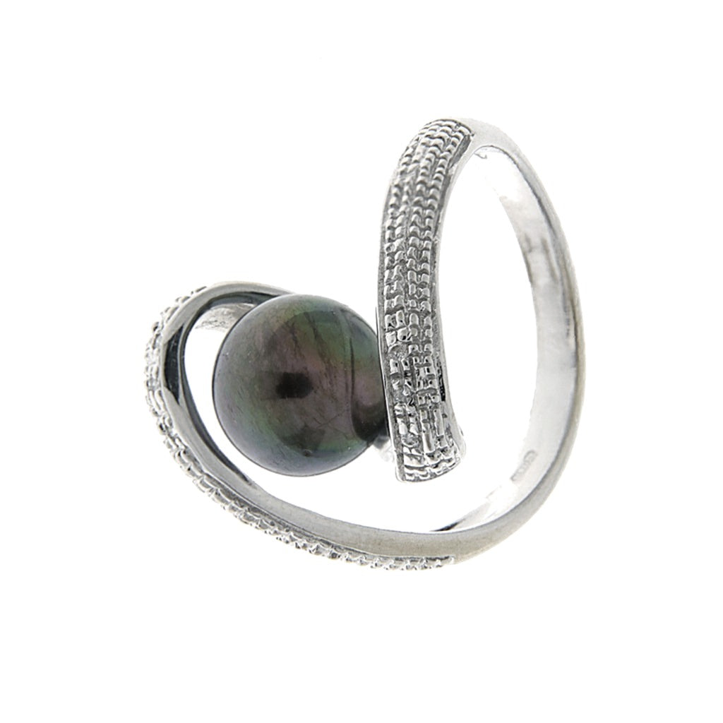 Anello Perla nera