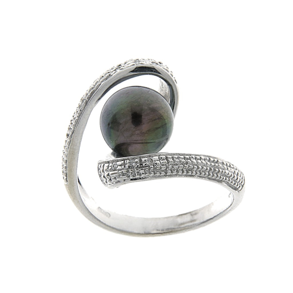Anello Perla nera