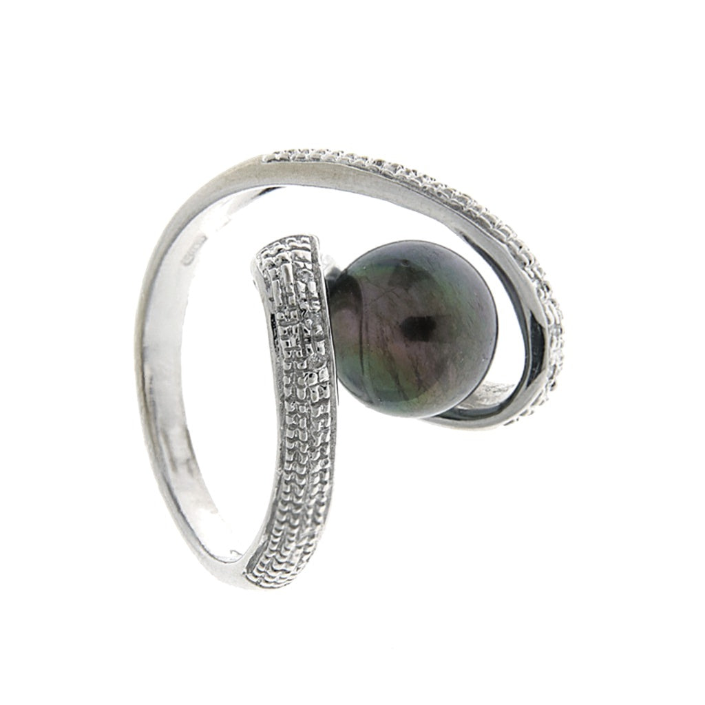 Anello Perla nera