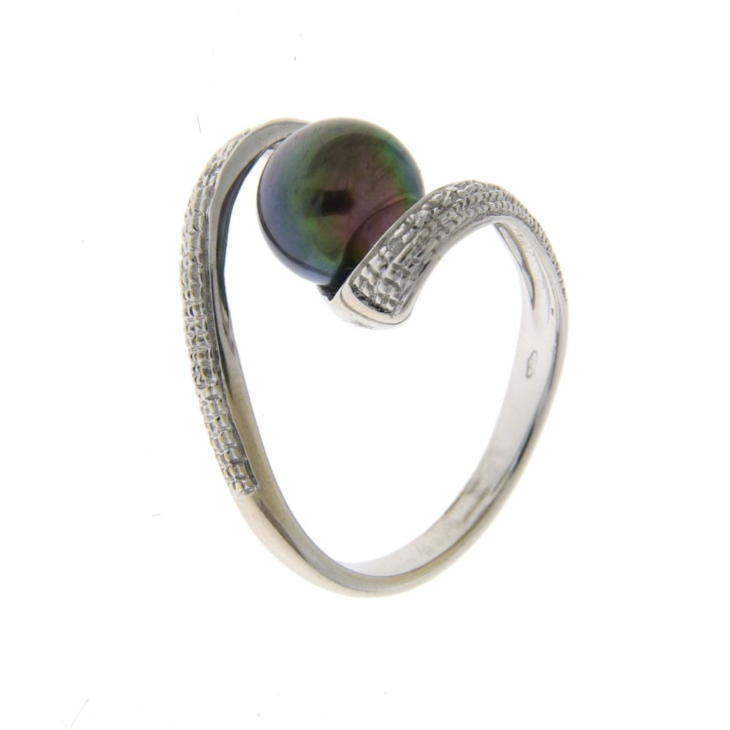 Anello Perla nera