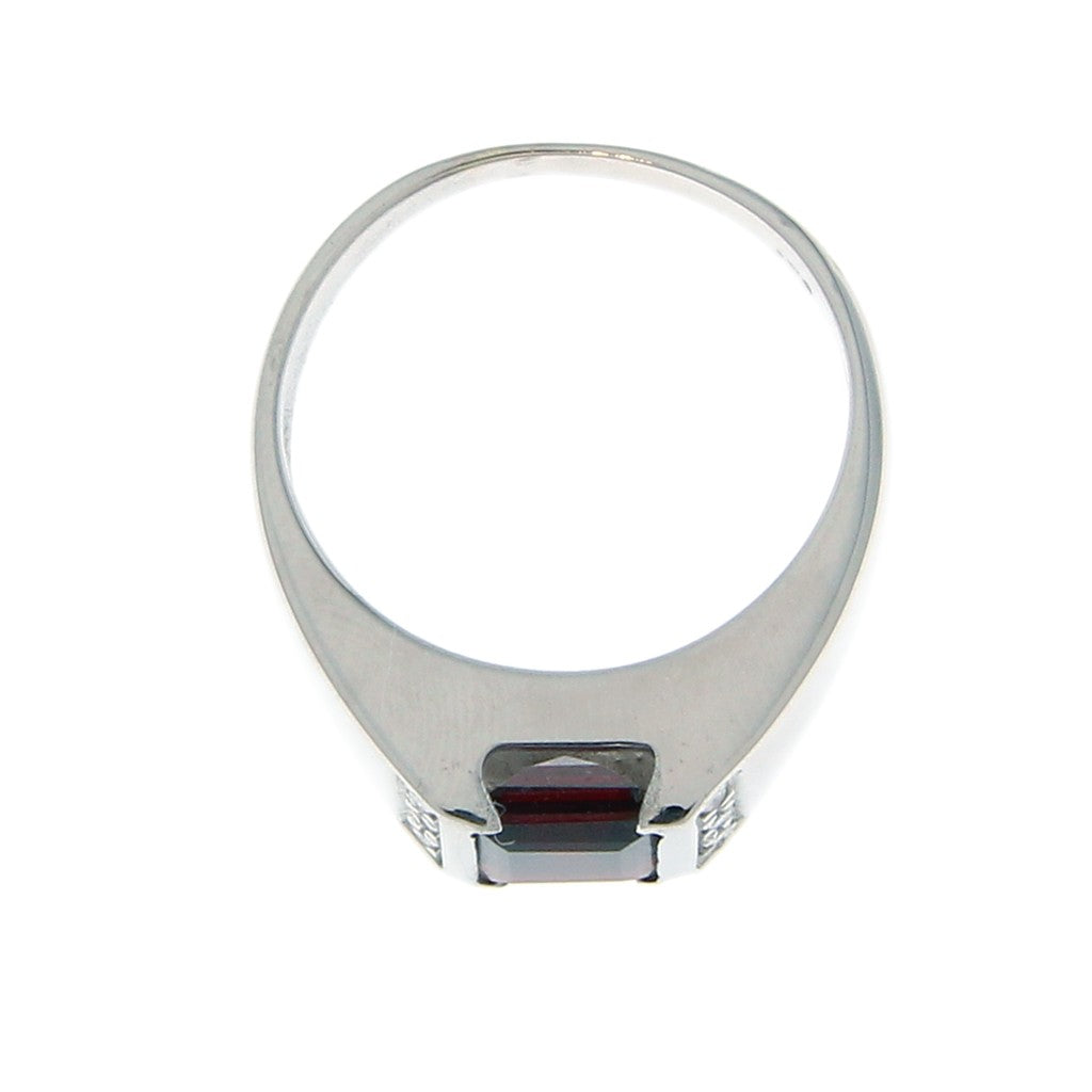 Anello Sigillo Pietra Rossa