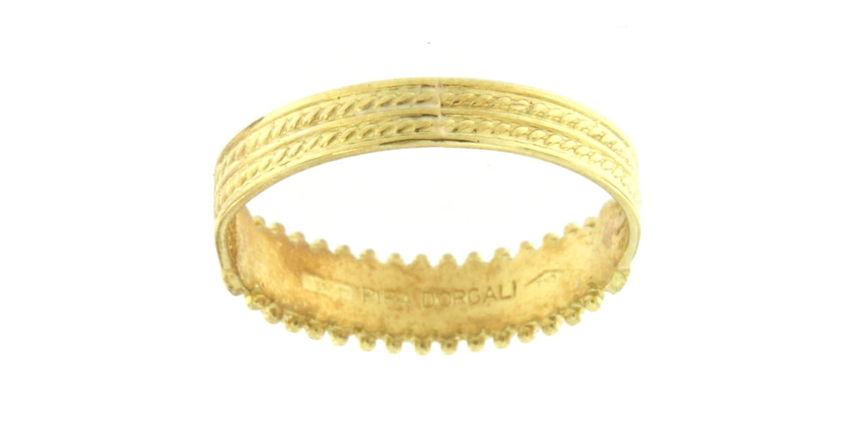 Anello Fede Sarda Nuorese 1 Fila