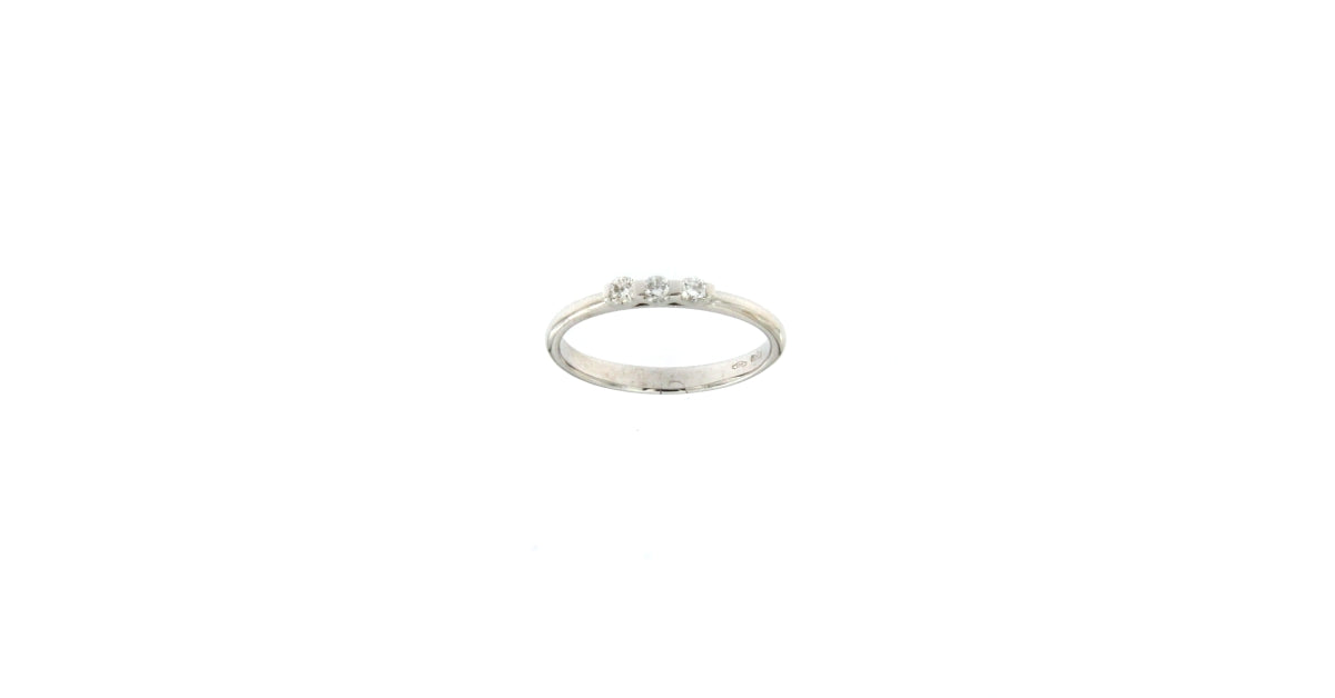 Anello Trilogy con Diamanti da 0.04 CT ( 0.12 CT Totali)