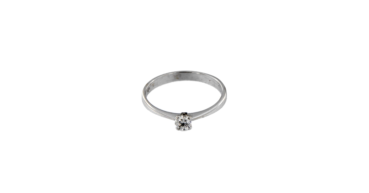 Anello Solitario con Diamante da 0,2 CT