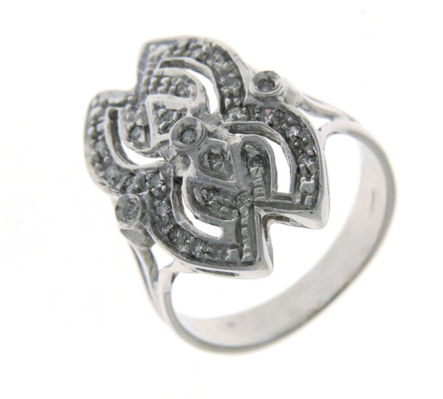 Anello Vintage anni 50 con pavè di diamanti