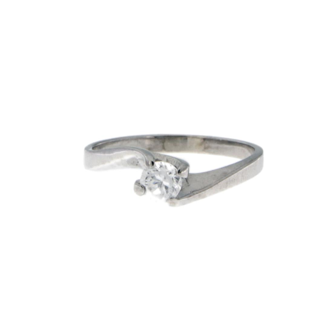 Anello Solitario Zircone