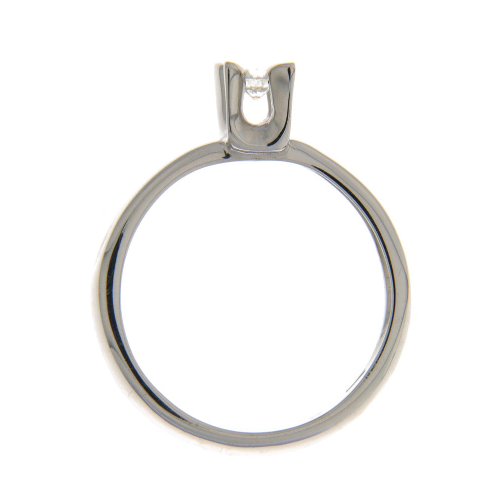 Miluna Anello Solitario con Diamante da 0,18 ct