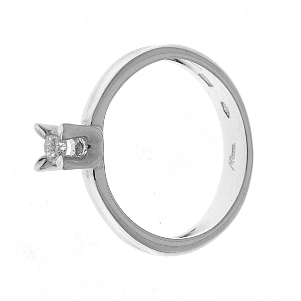 Miluna Anello Solitario con Diamante da 0,18 ct