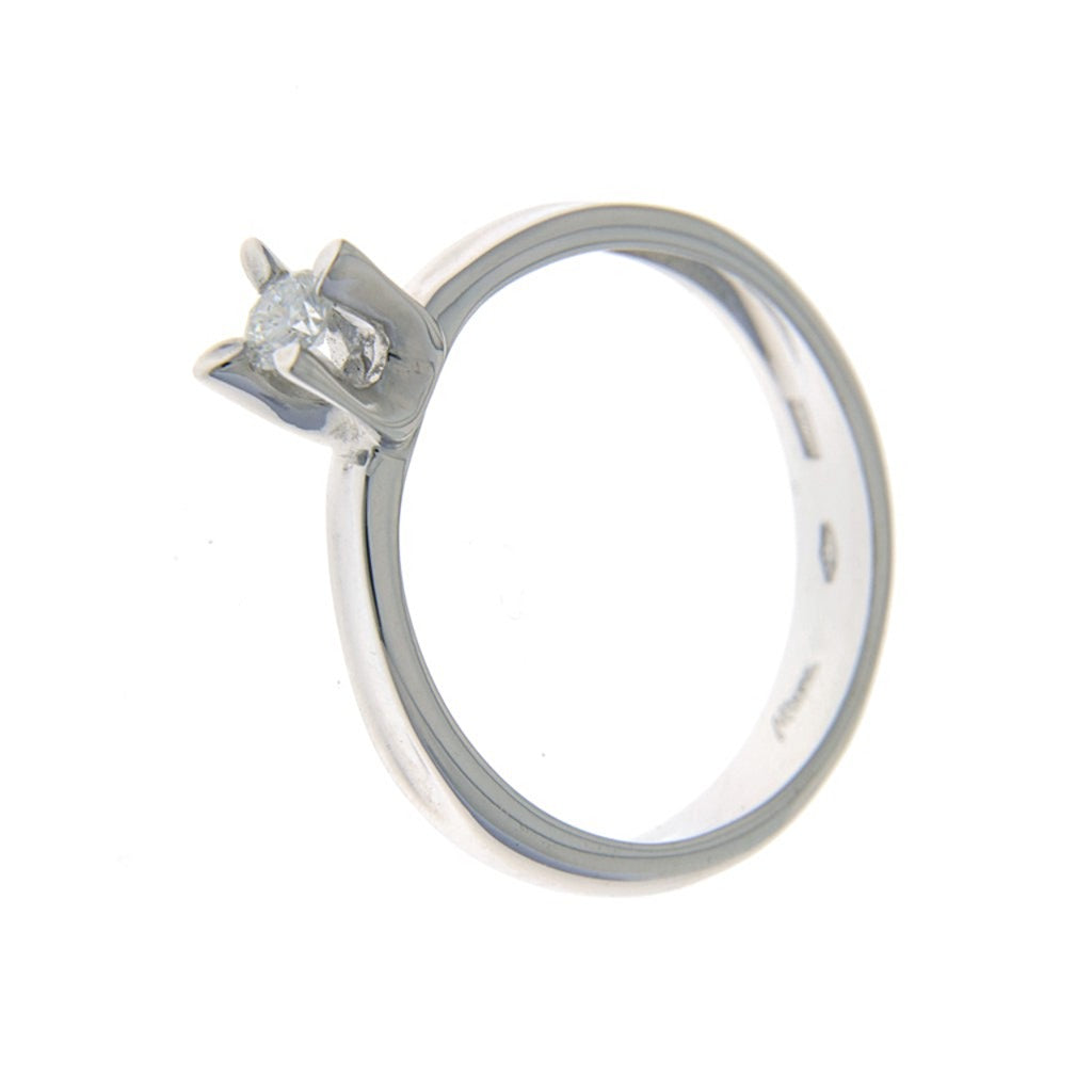 Miluna Anello Solitario con Diamante da 0,18 ct