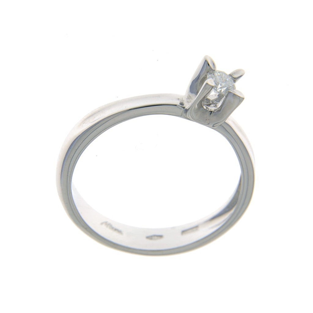 Miluna Anello Solitario con Diamante da 0,18 ct